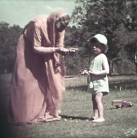 Cornelia Sorabji with her nephew Richard Sorabji, aged 2. 
