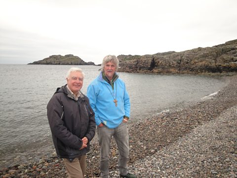 Bishop Stephen & John Bell, Columba's Bay