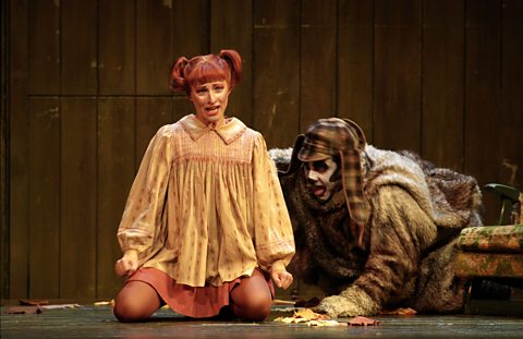 Rosemary Joshua (Bystrouska, the Cunning Little Vixen) & Ernesto Panariello (Lapak, the dog)