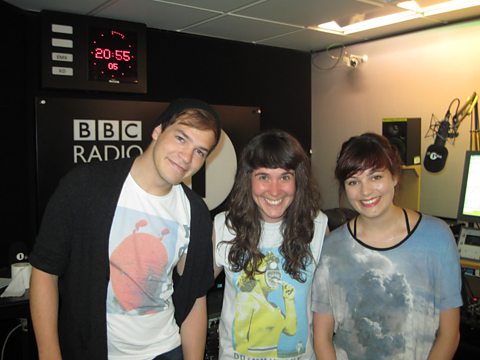 James from Hadouken! with Jen Long and Kim from i Like Music