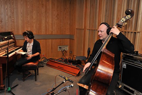 Jamie Cullum, Dan Berglund and Magnus Öström at BBC Maida Vale