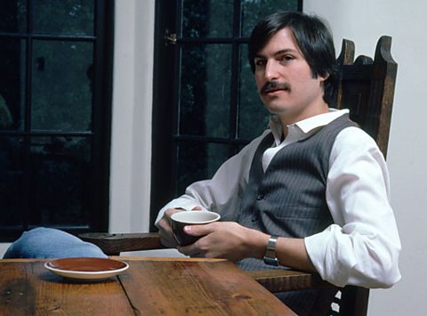 Steve Jobs relaxes in 1982