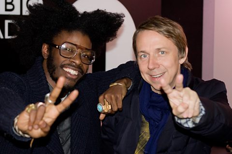 Gilles with Jesse Boykins III in the studio!