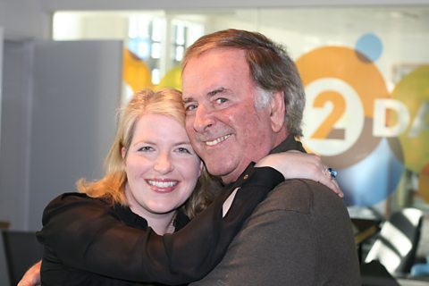 Clare Teal with Sir Terry