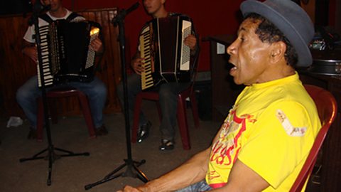Azulao, A Forro singer in the town of Caruaru