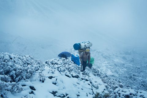Heading up the mountains of Nepal