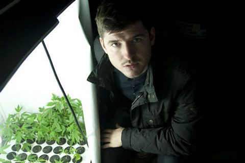 James finds cannabis seedlings after police bust