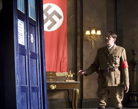 Hitler takes a look at the TARDIS