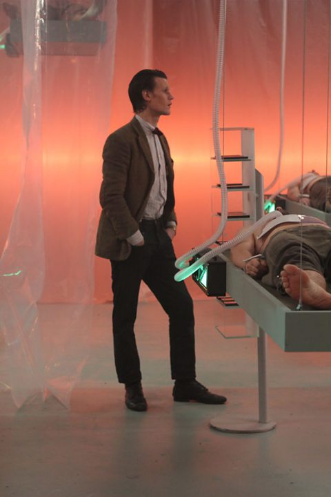 Matt gets ready for the cameras to roll