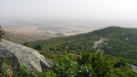 The foothills of the Great Caucasus Mountains