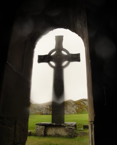 St John's Cross in the rain