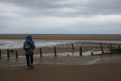 Jean and the tips of the masts of the Star of Hope