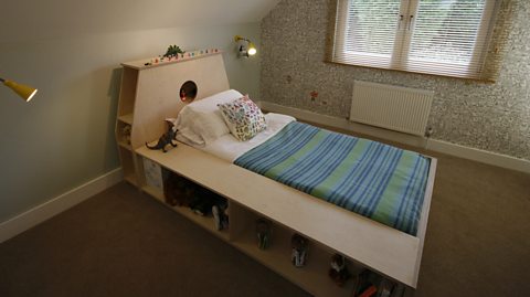 AFTER: ALFIE'S NEW BEDROOM IN THE LOFT
