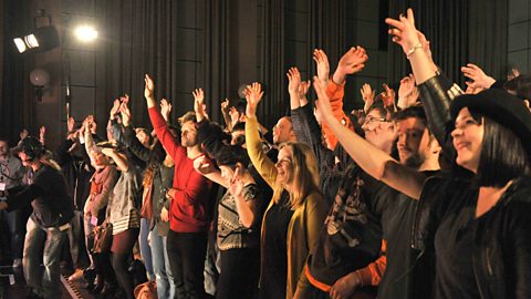 The audience at Maida Vale get their groove on