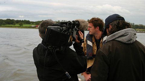 Filming at Ram's Island