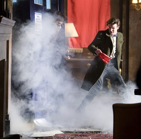 The Doctor and Rory make a swift exit!