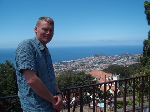Tom looks over the capital, Funchal