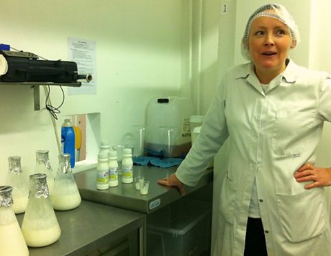 Deborah Carr in her kefir-making facility