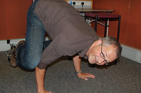 Mark Dennison does his 'party trick'