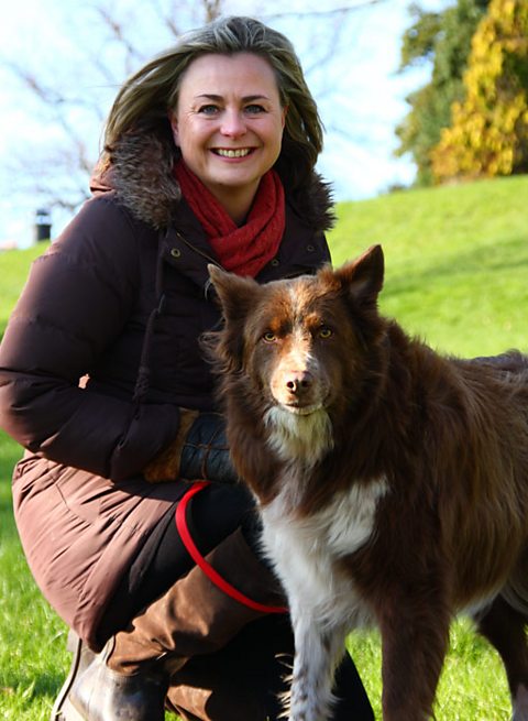 Philippa and her dog, Dave
