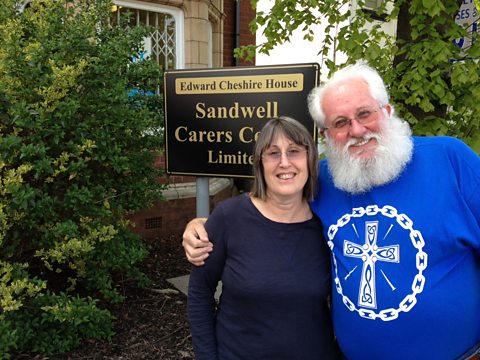 David Upson and Kate Roleston from Cares Sandwell