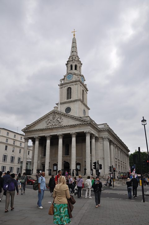 St. Martin-in-the-Fields, Trafalgar Square