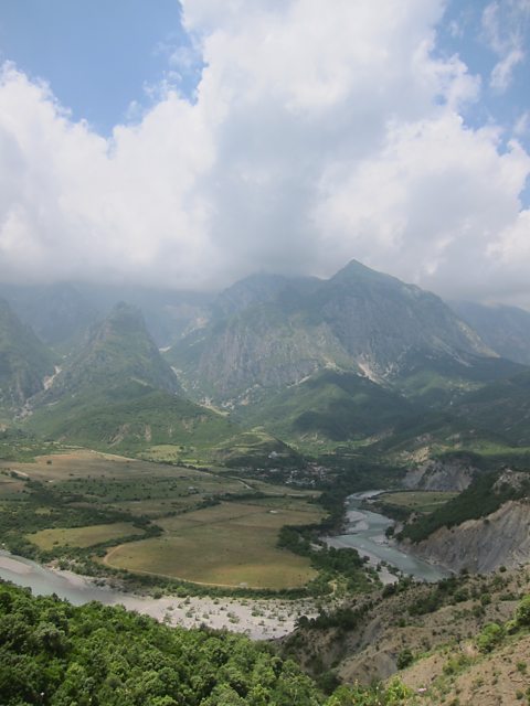 View from the road in South Albania