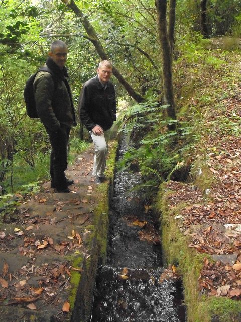 The levadas transport water across the island
