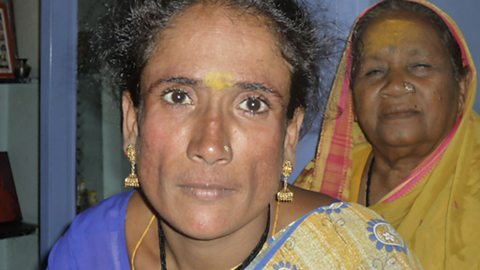 Photo: Anita and her mother in the Sangli red light district
