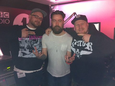 Stu and Oz from Your Demise join Daniel P Carter in the studio