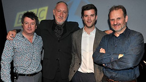 Pete Townshend, with 6music's Radcliffe and Maconie and Tom Ravenscroft
