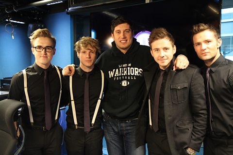 Vernon with the McFly Boys