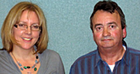 Carrie Gracie (left) with Gerry Conlon