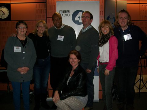 Sylvia Hillier, Jenni Evennett, Rev Courtney Stewart, Jackie Clunes, Richard, Sian and Rob Manuel
