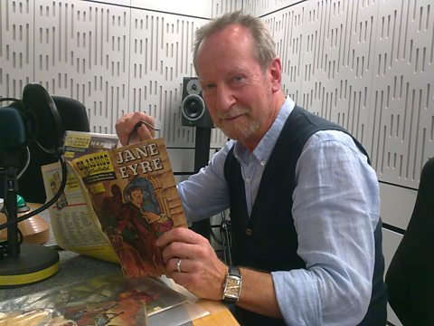 Bill Paterson with his original copy of Jane Eyre