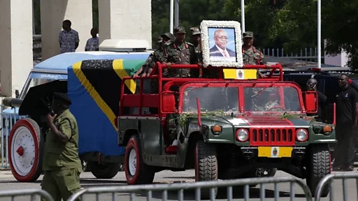 Tanzania President Mourners Line Tanzania Streets For Ex President