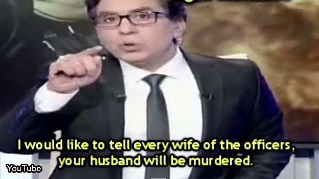 TV presenter warning Egyptian police
