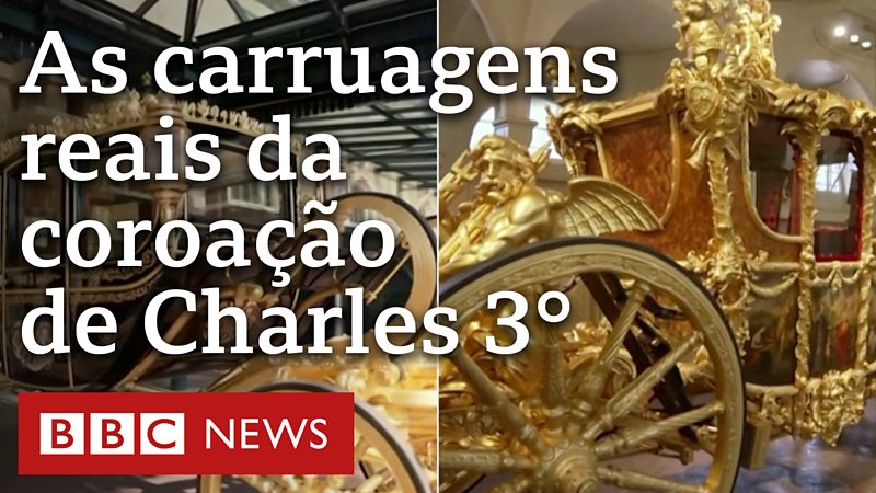 Coroação de Charles 3 como são as carruagens reais que levarão o rei