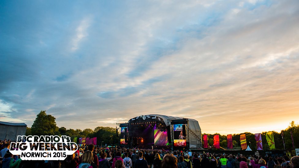The Main Stage at Radio 1's Big Weekend in Norwich 2015