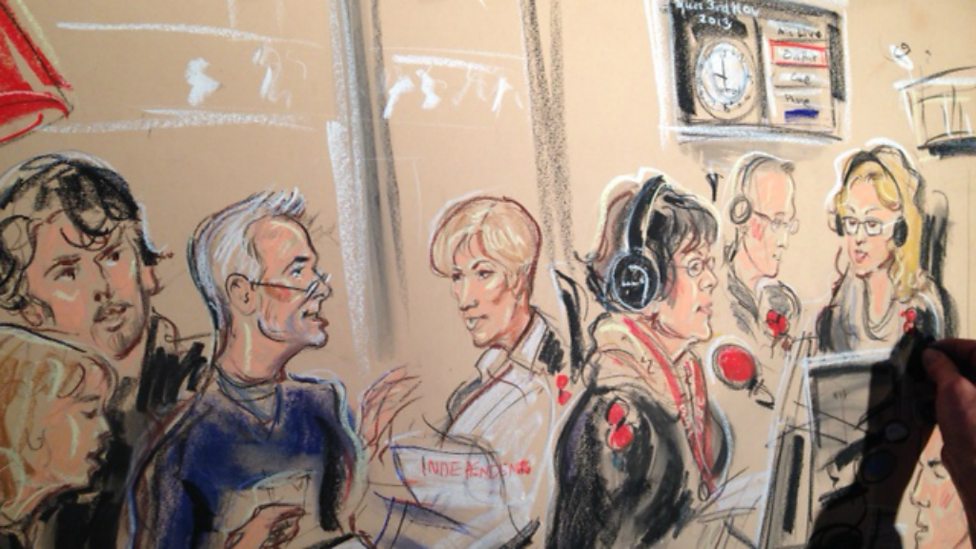 BBC Radio Broadcasting House Courtroom Artist Priscilla Coleman