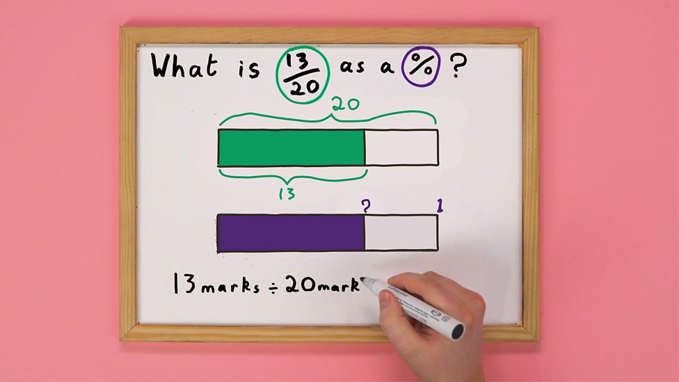 BBC Bitesize - How to turn a fraction into a percentage