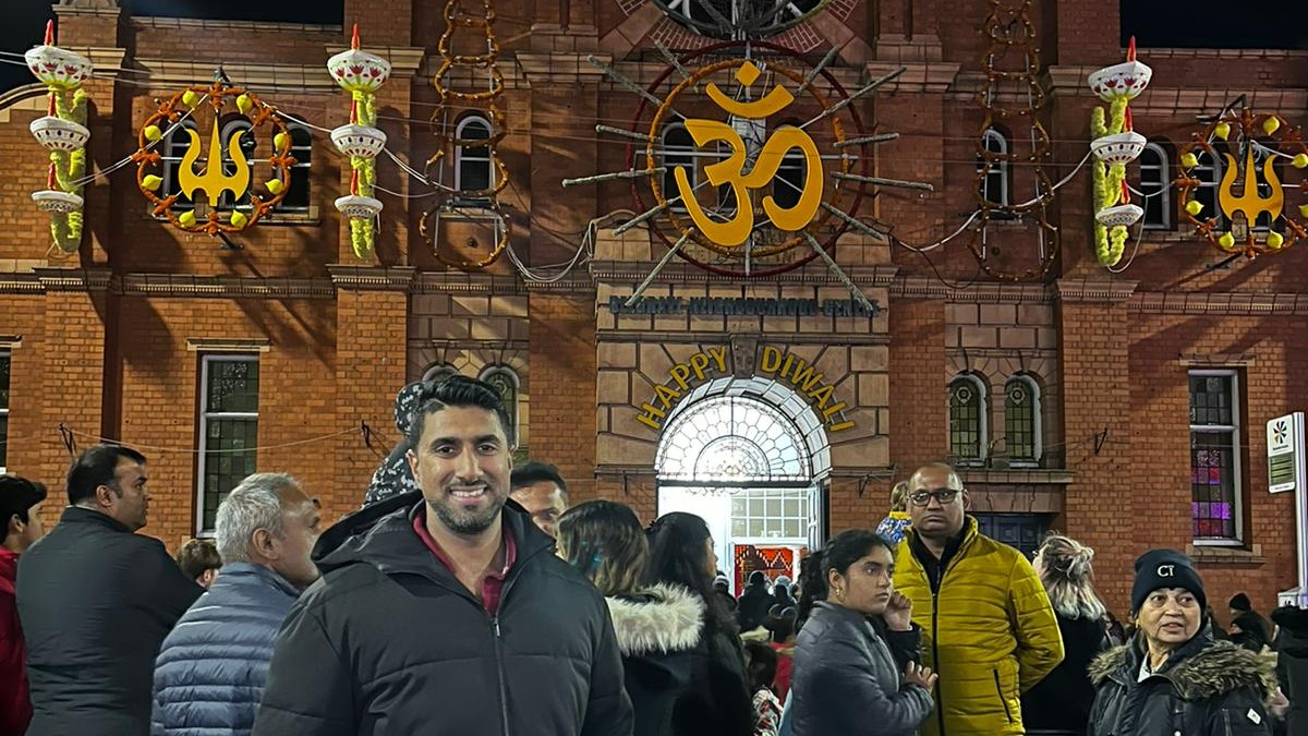 Rajeev Gupta in Leicester (Credit: BBC)