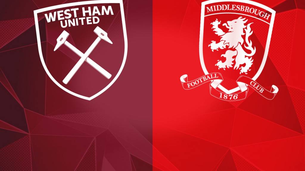 Premier League West Ham V Middlesbrough Live BBC Sport