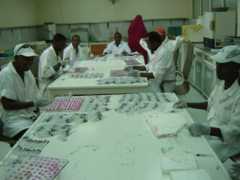 People with injections in Berbera, Somaliland