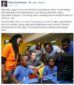 Facebook founder, Zuckerberg in Nigeria, facebooks his trip 6 Mark Zuckerberg in Lagos