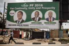 Zambian election poster