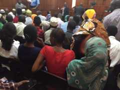 Full courtroom in Mombasa