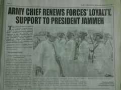 Gambia army chief backs embattled President Jammeh 2 Screen grab