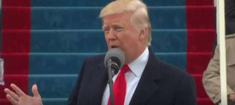 Donald Trump akitoa hotuba baada ya kuapishwa