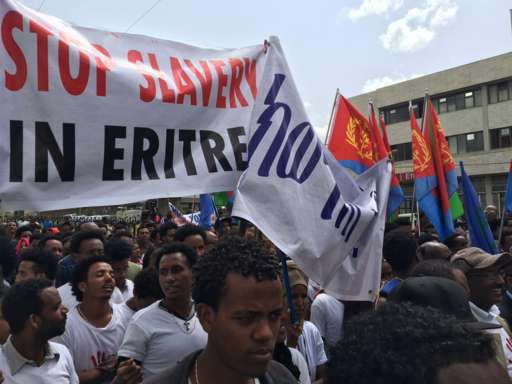 Eritrean protesters